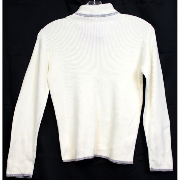 NWT 2005 Gymboree Princess Snow Drop Ribbed Knit Sweater Turtleneck Sequin Snowf - Picture 6 of 8